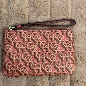 Coach Leather Zipper Wristlet NWOT